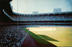 Yankee Stadium, With Capacity Crowd and Players on Field Postcard