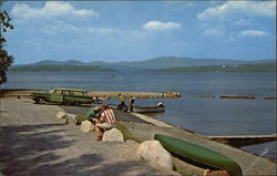 Rangeley Lake - State Park Marina Maine Postcard Postcard