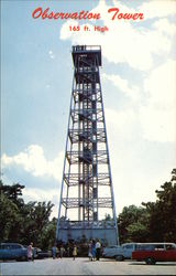 Observation Tower, 165 Ft. High, Hot Springs Mountain Arkansas Postcard Postcard