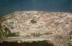 Aerial View of the Old Spanish Town Postcard