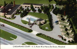 Chesapeake Court - US Route 40 at Havre De Grace, Maryland Postcard Postcard