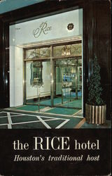 The Rice Hotel, Houston's traditional host Texas Postcard Postcard