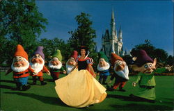 WDW Snow White and the Seven Dwarfs Disney Postcard Postcard