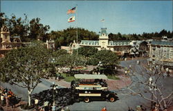 Town Square - Main Street, Disneyland Postcard