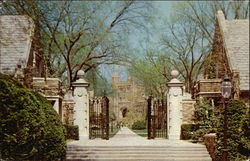 Princeton University - Gateway between Pyne Hall and Henry Hall New Jersey Postcard Postcard