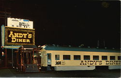 Andy's Diner at Night Seattle, WA Postcard Postcard