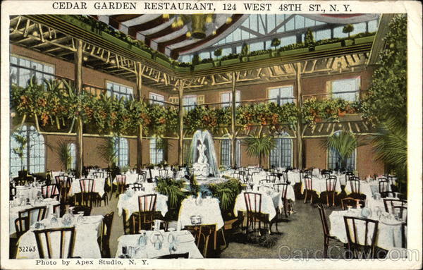 Cedar Garden Restaurant, 124 West 48th St New York, NY