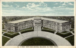 New High School Building Postcard