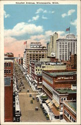 Nicollet Avenue Minneapolis, MN Postcard Postcard