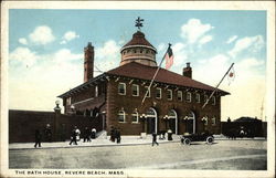 The Bath House Revere Beach, MA Postcard Postcard