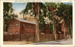 Gene Stratton Porter's Home - Avalon Postcard