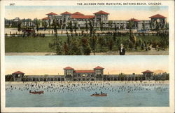 The Jackson Park Municipal Bathing Beach Chicago, IL Postcard Postcard