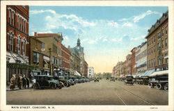 Main Street View Concord, NH Postcard Postcard