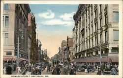 Howard Street Baltimore, MD Postcard Postcard