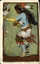 The Buffalo Dance, Santa Fe Fiesta Postcard