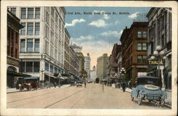 2nd Avenue North from Union Street Seattle, WA Postcard Postcard