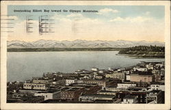 Overlooking Elliott Bay toward the Olympic Mountains Postcard