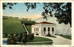 Gate House, Wachusett Reservoir Clinton, MA Postcard Postcard