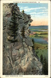 Old Man of Monument Mountain Great Barrington, MA Postcard Postcard