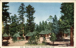 Group of Guest Lodges Bryce Canyon, UT Postcard Postcard