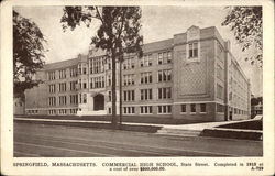 Commercial High School Postcard