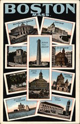 Greetings from Boston Postcard