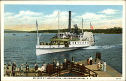 Steamer Mt. Washington On Lake Winnepesaukee Postcard