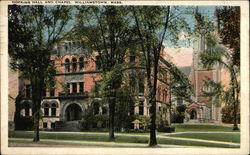 Hopkins Hall and Chapel Williamstown, MA Postcard Postcard