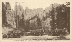 On The Needles Highway - Black Hills Postcard