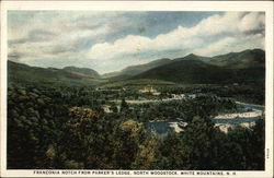 Franconia Notch from Parker's Lodge North Woodstock, NH Postcard Postcard