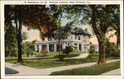 A Residence on St. Charles Avenue Postcard