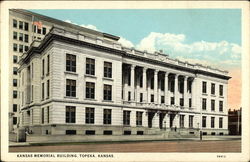 Kansas Memorial Building Topeka, KS Postcard Postcard