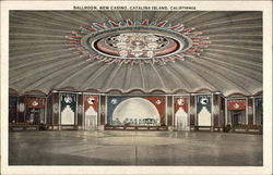 Ballroom at the New Casino Santa Catalina Island, CA Postcard Postcard