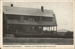 Residence of J.F. Wellington Postcard