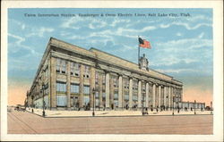 Union Interurban Station, Bamberger & Orem Electric Lines Salt Lake City, UT Postcard Postcard