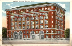 Masonic Temple Postcard