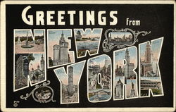 Greetings from New York Postcard