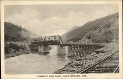 Yosemite Railroad Postcard