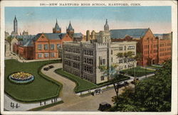 New Hartford High School Connecticut Postcard Postcard