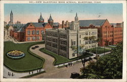 New Hartford High School Connecticut Postcard Postcard