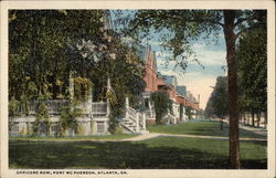 Officers Row, Fort McPherson Atlanta, GA Postcard Postcard