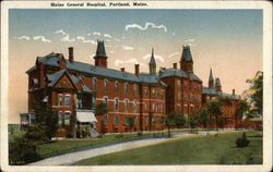 Maine General Hospital Postcard