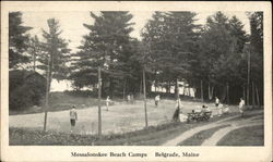 Messalonskee Beach Camps Belgrade, ME Postcard Postcard