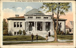 Free Public Library Postcard