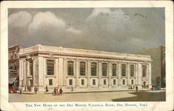 The New Home of the Des Moines National Bank Iowa Postcard Postcard