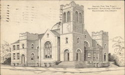 Design for the First Methodist Episcopal Church Montrose, CO Postcard Postcard