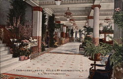 The Lobby Hotel Raleigh Postcard