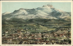 Fisher's Peak and Trinidad, Colorado Postcard