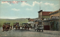 Tourists Departing from Tia Juana, Mexico, for San Diego, Cal Postcard Postcard