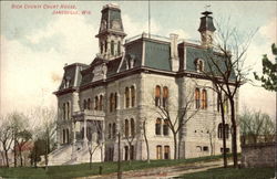 Rich County Court House Janesville, WI Postcard Postcard